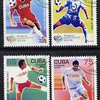 Cuba 2006 Football World Cup perf set of 4 fine cto used