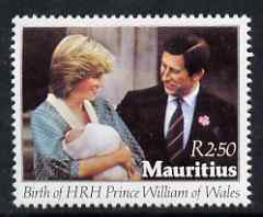 Mauritius 1982 Birth of Prince William R2.50 unmounted mint, SG 647