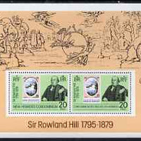 New Hebrides - English 1979 Rowland Hill perf m/sheet unmounted mint SG MS274