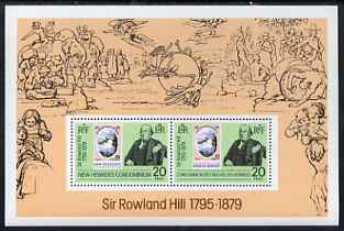 New Hebrides - English 1979 Rowland Hill perf m/sheet unmounted mint SG MS274