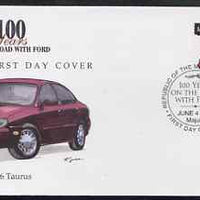 Marshall Islands 1996 Centenary of Ford Cars - 1996 Taurus on illustrated cover with special first day cancel, SG 720