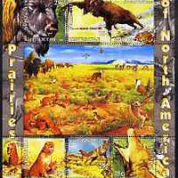 Kyrgyzstan 2004 Fauna of the World - Prairies of N America perf sheetlet containing 6 values unmounted mint