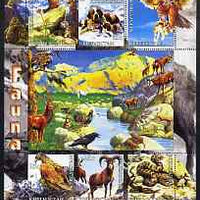 Kyrgyzstan 2004 Fauna of the World - Alps perf sheetlet containing 6 values unmounted mint