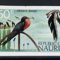 Nauru 1973 Frigate bird 50c definitive (SG 1.11) unmounted mint IMPERF single