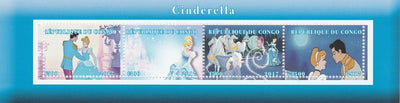 Congo 2017 Cinderella perf sheetlet containing 4 values unmounted mint. Note this item is privately produced and is offered purely on its thematic appeal
