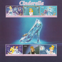 Chad 2017 Disney's Cinderella perf sheetlet containing 6 values unmounted mint. Note this item is privately produced and is offered purely on its thematic appeal. .