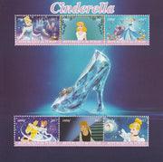 Chad 2017 Disney's Cinderella perf sheetlet containing 6 values unmounted mint. Note this item is privately produced and is offered purely on its thematic appeal. .