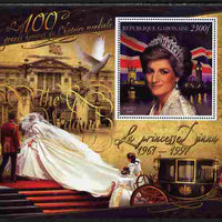 Gabon 2010-12 Greatest Personalities in World History - Princess Diana large perf s/sheet unmounted mint