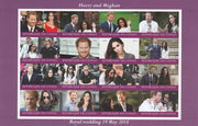 Congo 2017 Prince Harry & Meghan imperf sheetlet containing 16 values unmounted mintNote this item is privately produced and is offered purely on its thematic appeal, it has no postal validity