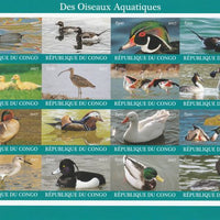 Congo 2017 Water Birds imperf sheetlet containing 16 values unmounted mint Note this item is privately produced and is offered purely on its thematic appeal, it has no postal validity