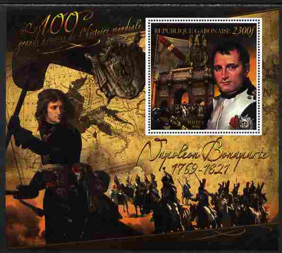 Gabon 2010-12 Greatest Personalities in World History - Napoleon Bonaparte large perf s/sheet unmounted mint