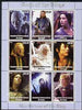 Congo 2003 Lord of the Rings - The Return of the King perf sheetlet containing 9 x 135 CF values unmounted mint