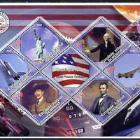 Easdale 2006 Washington Stamp Exhibition perf sheetlet containing 6 diamond shaped values (plus label) unmounted mint