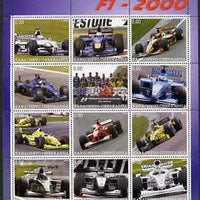 Karachaevo-Cherkesia Republic 2000 Formula 1 perf sheetlet containing 12 values unmounted mint