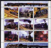 Mali 1998 Steam Locomotives perf sheetlet containing 9 values unmounted mint