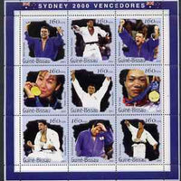Guinea - Bissau 2001 Sydney Olympic Games perf sheetlet containing 9 values (Judo) unmounted mint Mi 1288-96