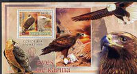 Guinea - Bissau 2007 Birds of Prey - Eagles large perf s/sheet containing 1 value (Scout logo in background) unmounted mint