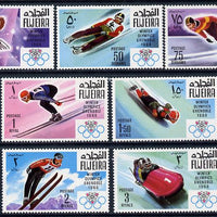 Fujeira 1968 Grenoble Winter Olympics perf set of 7 unmounted mint, Mi 214-20A