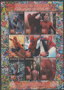 Chad 2018 Tribute to Stan Lee - Spiderman perf sheetlet containing 9 values unmounted mint. Note this item is privately produced and is offered purely on its thematic appeal.