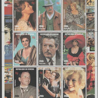 Senegal 1998 Movie Actors perf sheetlet containing 9 values unmounted mint. Note this item is privately produced and is offered purely on its thematic appeal, it has no postal validity