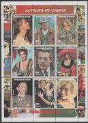 Senegal 1998 Movie Actors perf sheetlet containing 9 values unmounted mint. Note this item is privately produced and is offered purely on its thematic appeal, it has no postal validity