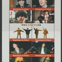 Chad 2019 The Beatles perf sheetlet containing 8 values unmounted mint. Note this item is privately produced and is offered purely on its thematic appeal, it has no postal validity