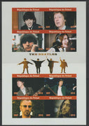 Chad 2019 The Beatles imperf sheetlet containing 8 values unmounted mint. Note this item is privately produced and is offered purely on its thematic appeal, it has no postal validity