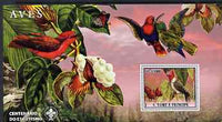 St Thomas & Prince Islands 2007 Birds #1 large perf s/sheet containing 1 value (Scout logo in background) unmounted mint
