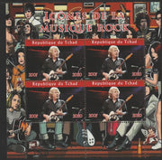Chad 2020 Rock Music Icons of the Twentieth Century - Rick Parfitt perf sheetlet containing 4 values unmounted mint.