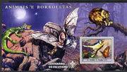 St Thomas & Prince Islands 2007 Animals & Butterflies #2 large perf s/sheet containing 1 value (Scout logo in background) unmounted mint