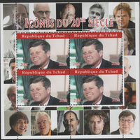 Chad 2020 Icons of the Twentieth Century - John Kennedy perf sheetlet containing 4 values unmounted mint.