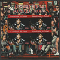 Chad 2020 Rock Music Icons of the Twentieth Century - Elvis Presley imperf sheetlet containing 4 values unmounted mint.