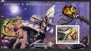 St Thomas & Prince Islands 2007 Animals & Butterflies #2 large imperf s/sheet containing 1 value (Scout logo in background) unmounted mint