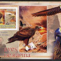 Guinea - Bissau 2007 Birds of Prey - Eagles large imperf s/sheet containing 1 value (Scout logo in background) unmounted mint