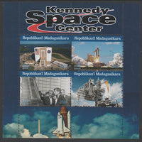 Madagascar 2020 Kennedy Space Centre perf sheetlet comprising 4 values unmounted mint. Note this item is privately produced and is offered purely on its thematic appeal