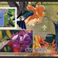 Guinea - Bissau 2007 Birds - Hummingbirds large imperf s/sheet containing 1 value (Scout logo in background) unmounted mint