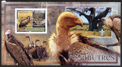 Guinea - Bissau 2007 Birds - Vultures large imperf s/sheet containing 1 value (Scout logo in background) unmounted mint
