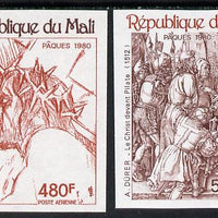 Mali 1980 Easter Engravings imperf set of 2 unmounted mint, SG 764-5