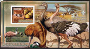 Guinea - Bissau 2007 Birds - Ostriches large imperf s/sheet containing 1 value (Scout logo in background) unmounted mint
