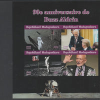 Madagascar 2020 Buzz Aldrin 90th Birthday imperf sheetlet containing 4 values unmounted mint. Note this item is privately produced and is offered purely on its thematic appeal