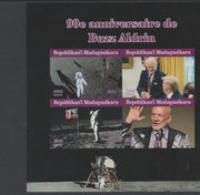 Madagascar 2020 Buzz Aldrin 90th Birthday imperf sheetlet containing 4 values unmounted mint. Note this item is privately produced and is offered purely on its thematic appeal