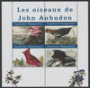 Madagascar 2020 Birds of John Audubon perf sheetlet containing 4 values unmounted mint. Note this item is privately produced and is offered purely on its thematic appeal