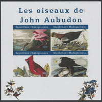 Madagascar 2020 Birds of John Audubon imperf sheetlet containing 4 values unmounted mint. Note this item is privately produced and is offered purely on its thematic appeal