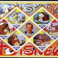 Mali 2006 The World of Walt Disney #02 imperf sheetlet containing 6 diamond shaped values plus label, unmounted mint