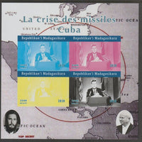 Madagascar 2020 Cuba Missile Crisis #2 imperf sheetlet containing 4 values unmounted mint. Note this item is privately produced and is offered purely on its thematic appeal