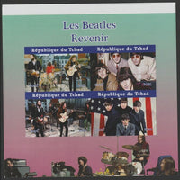 Chad 2020 The Beatles imperf sheetlet containing 4 values unmounted mint. Note this item is privately produced and is offered purely on its thematic appeal