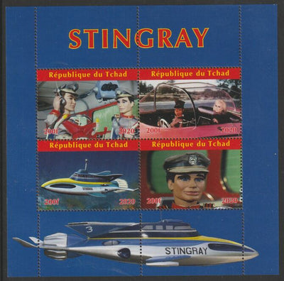 Chad 2020 Stingray - TV Series perf sheetlet containing 4 values unmounted mint. Note this item is privately produced and is offered purely on its thematic appeal