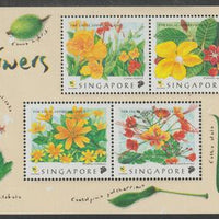 Singapore 1998 Flowers perf sheetlet containing 8 values unmounted mint, SG MS957