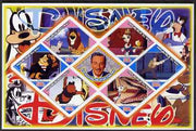 Mali 2006 The World of Walt Disney #06 imperf sheetlet containing 6 diamond shaped values plus label, unmounted mint
