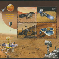 Madagascar 2018 Exploring Mars perf sheet containing four values unmounted mint